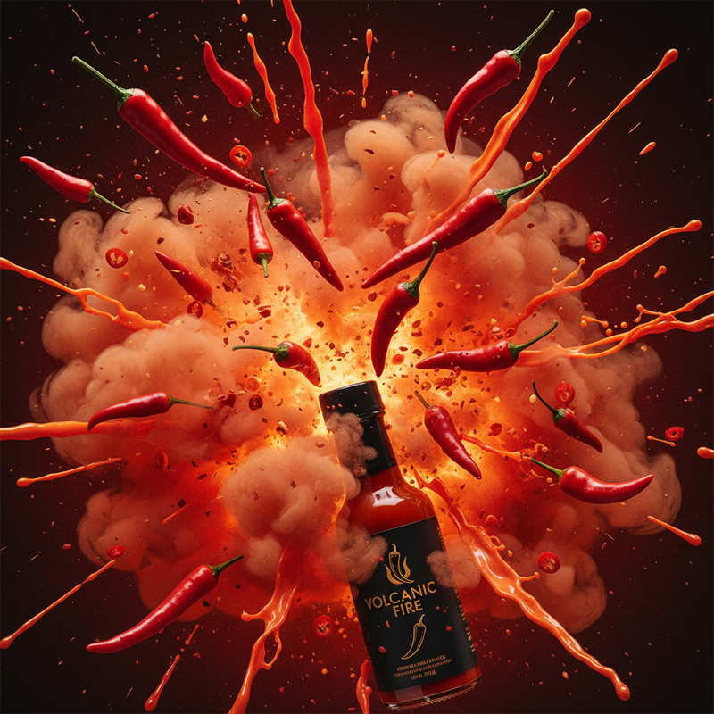 Wild chili pepper explosion